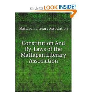   Mattapan Literary Association Mattapan Literary Association Books