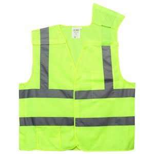  Lime Class 2 High Visibility 5 Point Breakaway Safety Vest 