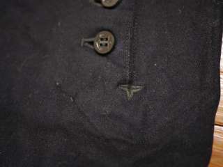 Vtg 40s WWII US Navy SAILORS CRACKER JACK 100% Wool UNIFORM Button 