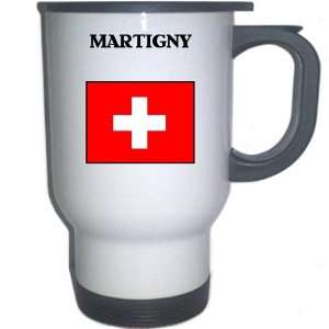  Switzerland   MARTIGNY White Stainless Steel Mug 