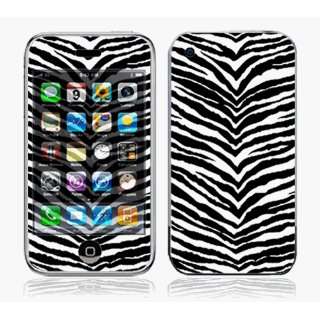 ~iPhone 3G Skin Decal Sticker   Black Zebra Skin 
