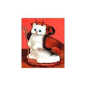  White Persian Cat Devil Figure Toys & Games