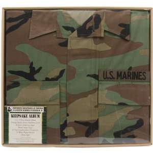  Uniformed U.S. Marine Battle Dress Uniform Keepsake Album 