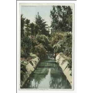 Reprint Irrigating Canal, Riverside, Calif 1898 1931 