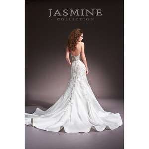 Jasmine Bridal wedding gown Style F364 Ivory Size 10 vintage beaded 