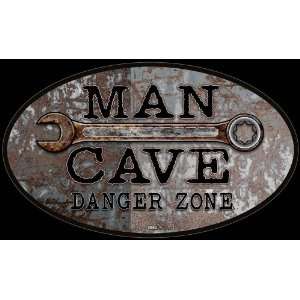  Man Cave Oval   Large 24 Sign: Everything Else