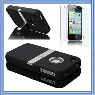 IPHONE 4 4G 4S HARD CASE BELT CLIP HOLSTER, COMBO WITH EXTRA BLACK 