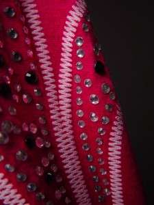 Bright Bold Jewel Embellished Fleur De Lis Soft Knit Tube Long Maxi 