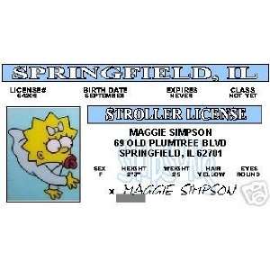  Simpsons   Maggie Simpson   Collector Card Everything 