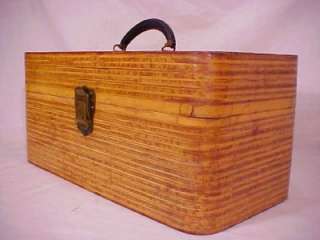   Vintage J.W. Gilson The Seamaster Wood Fishing Tackle Box  