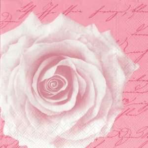  In Love Rose Paper Lunch Napkin: Kitchen & Dining