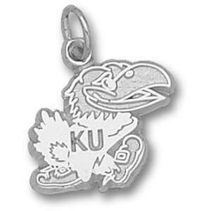   of Kansas Polished JHAWK 1/2 Pendant (Silver)