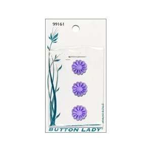  JHB Button Lady Buttons Purple 1/2 3 pc (6 Pack): Pet 