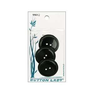  JHB Button Lady Buttons Black 1 3 pc (6 Pack) Pet 