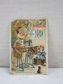 1888 Wheeler & Wilson Co. NY Trade Card  