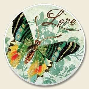  Butterfly Love Car Coaster, Single: Kitchen & Dining