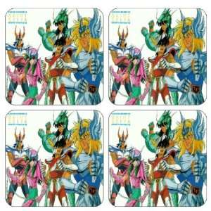  Los Caballeros del Zodiaco Coasters, (set of 4) Brand New 