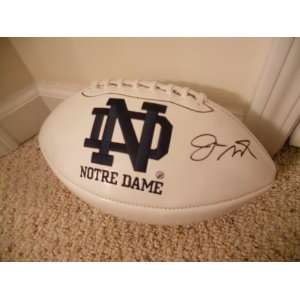  Joe Montana signed autographed Notre Dame logo football 