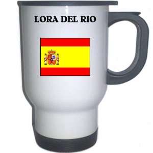  Spain (Espana)   LORA DEL RIO White Stainless Steel Mug 