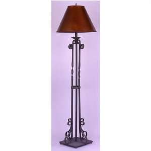 Living Well 3012 Wrought Iron Floor Lamp with Mica Shade