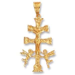  LIOR   Pendant Cross   Caravaca   Gold Plated Jewelry