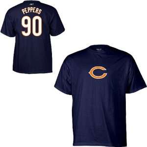  Mens Chicago Bears #90 Julius Peppers Name & Number TShirt 