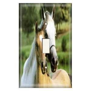  Single Switch Plate   Horses In Love