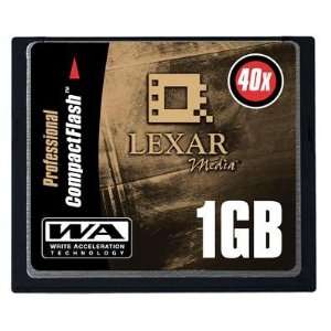 KINGSTON/LEXAR 1GB 40X COMPACT FLASH CARD PROFESSIONAL SERIES (CF1GB 