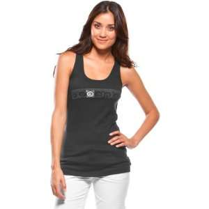 Oakley Letterpress Womens Tank Sportswear Shirt   Jet Black / X Large