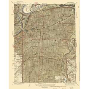  USGS TOPO MAP KANSAS CITY QUAD MISSOURI MO/KS 1940: Home 