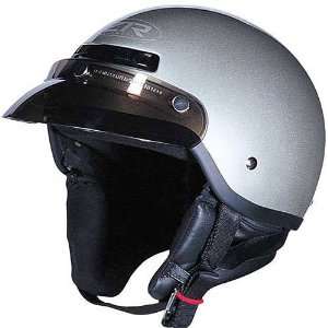  Z1R Solid Adult Drifter Touring Motorcycle Helmet   Silver 