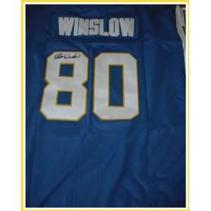 Kellen Winslow Signed Jersey   : SAN DIEGO CHARGERS #80