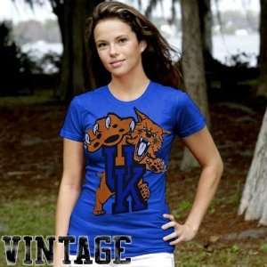  My U Kentucky Wildcats Ladies Royal Blue Gigantor T shirt 