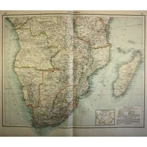  Velhagen and Klasing map of Southern Africa (1901) Office 