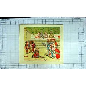    Colour Print Nursery Rhyme Man Knighted Swords: Home & Kitchen