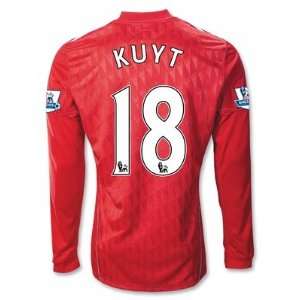  Adidas Liverpool 10/11 KUYT Home LS Soccer Jersey Sports 