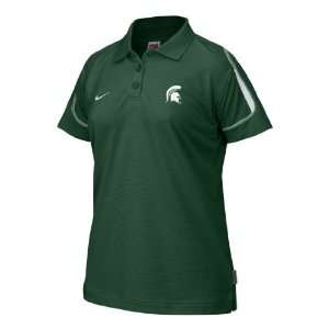  Michigan State Spartans Womens Polo Dress Shirt: Sports 