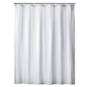  Thomas OBrien Blue/Brown Stripe Shower Curtain   72x72 