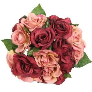  7 Elegant Royal Rose Wedding Bouquet   Burgundy/Mauve 91 