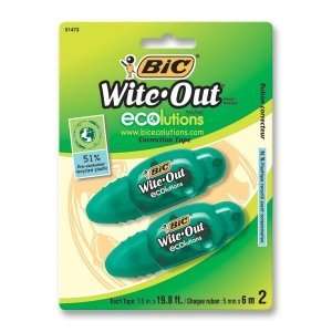   : BIC Wite Out Ecolutions Correction Tape BICWOETP21: Office Products