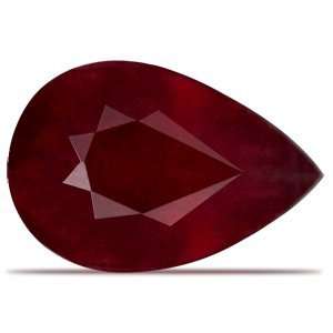  3.29 Carat Loose Ruby Pear Cut Jewelry