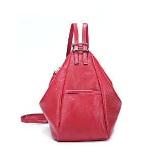  100% Genuine Leather Purse Backpack Shoulder Messenger Bag 