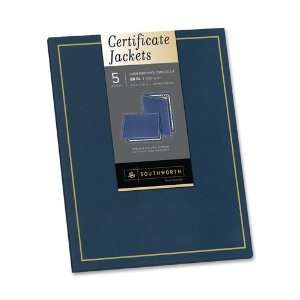    Southworth Certificate Jackets   Navy   SOUPF6