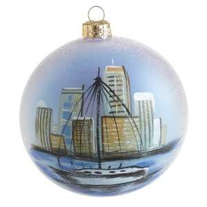  Ornaments To Remember Seattle Waterfront Hand Blown Glass Ornament 