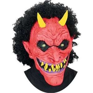  Black Light Creepy Devil Halloween Mask Toys & Games