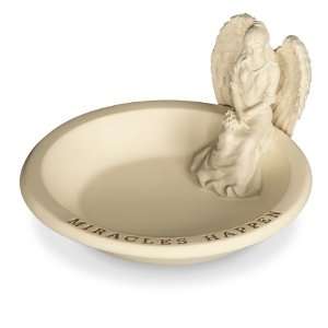  Angelstar Miracles Happen Angel Trinket Dish, 4 1/2 Inch 