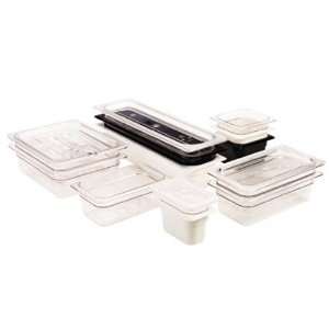: Cambro 24LPCW135 Food Pan Lid 1/2 Size Long Clear Polycarbonate NSF 