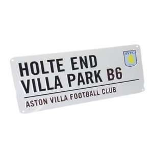   Villa FC Authentic Villa Park Metal Street Sign