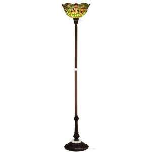   Tiffany Stained Glass Floor Lamp 69 Inches H