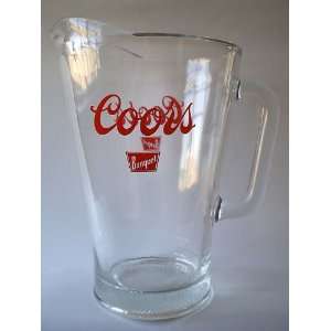 Vintage Coors Beer Clear Glass Pitcher: Everything Else